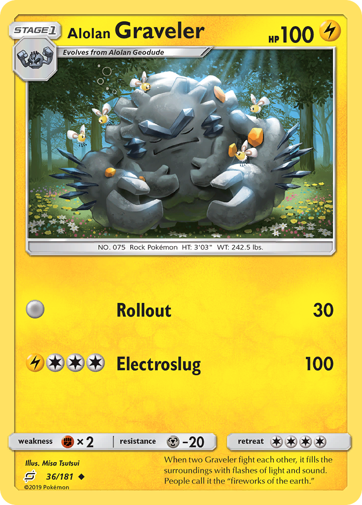 Alolan Graveler (36/181) [Sun & Moon: Team Up] - Pokémon - Card Brawlers | Quebec | Canada |