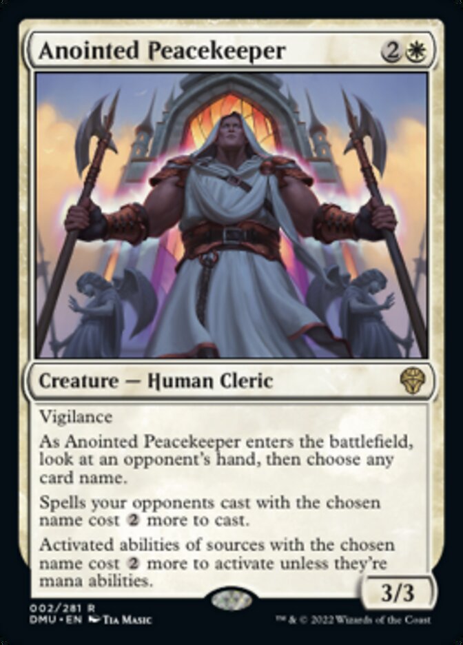 Anointed Peacekeeper [Dominaria United] - Magic: The Gathering - Card Brawlers | Quebec | Canada |