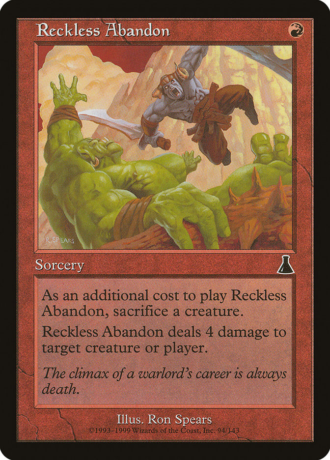 Reckless Abandon [Urza's Destiny] - Magic: The Gathering - Card Brawlers | Quebec | Canada |