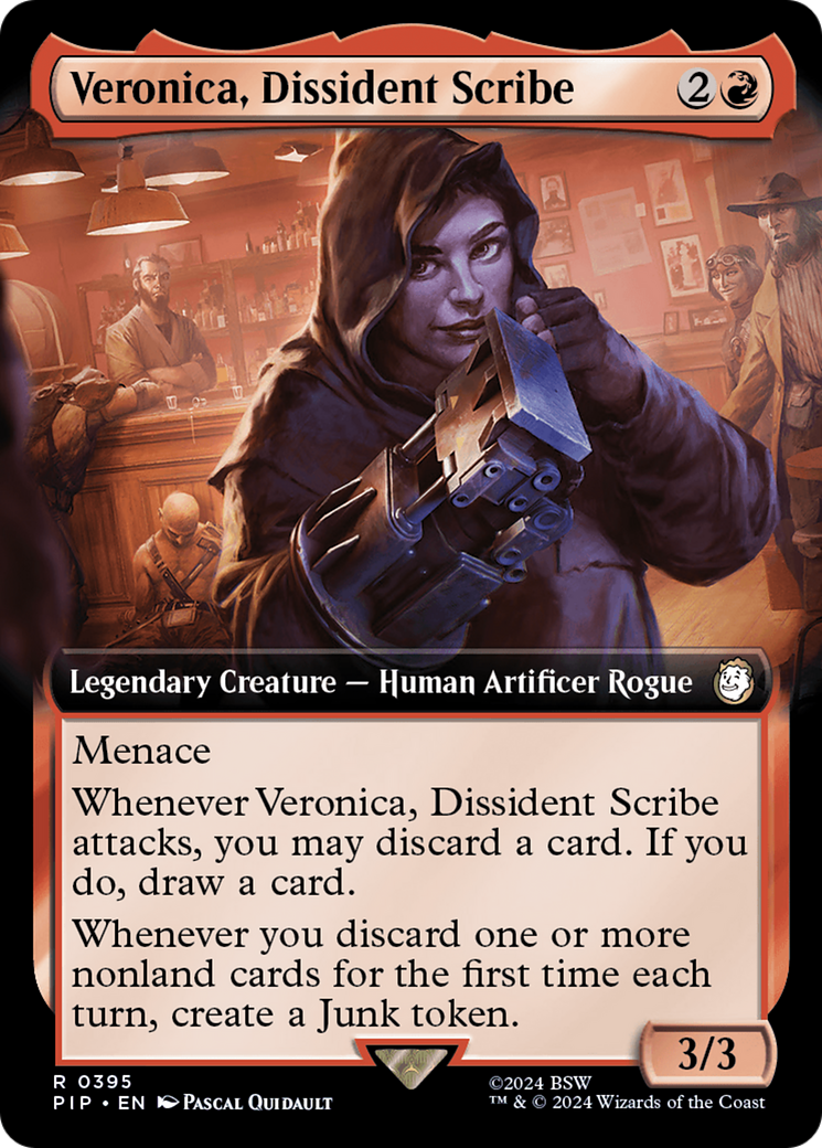Veronica, Dissident Scribe (Extended Art) [Fallout] - Magic: The Gathering - Card Brawlers | Quebec | Canada |