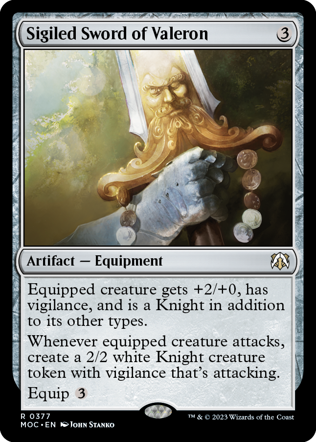 Sigiled Sword of Valeron [March of the Machine Commander] - Magic: The Gathering - Card Brawlers | Quebec | Canada |