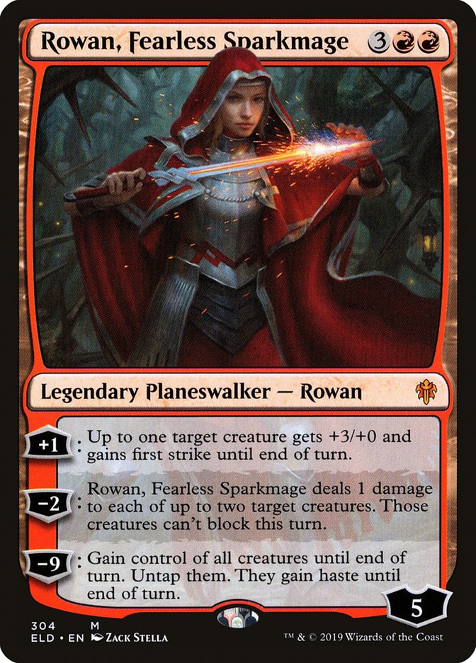 Rowan, Fearless Sparkmage [Throne of Eldraine] - Magic: The Gathering - Card Brawlers | Quebec | Canada |