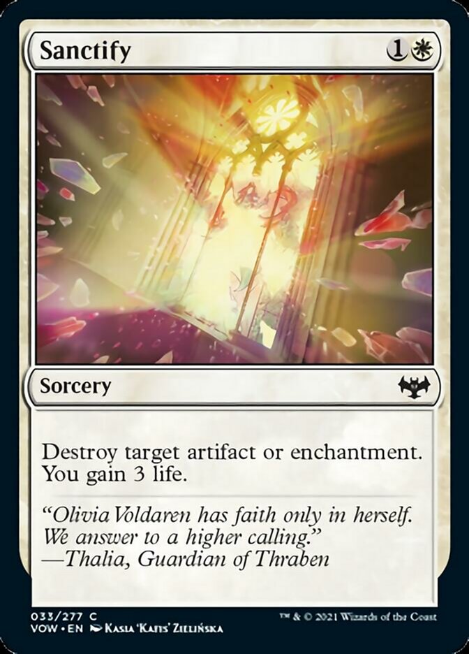 Sanctify [Innistrad: Crimson Vow] - Magic: The Gathering - Card Brawlers | Quebec | Canada |