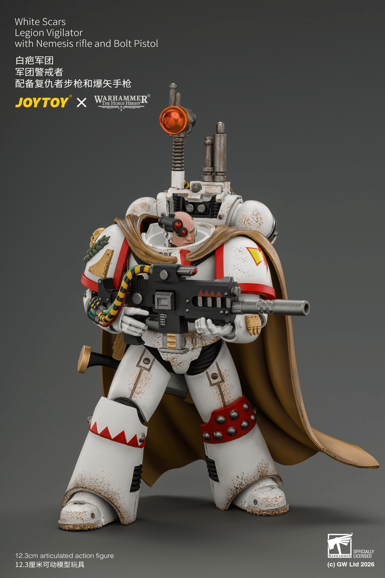 Joytoy - Warhammer 40k - White Scars Legion - Vigilator with Nemesis rifle and Bolt Pistol - (PREORDER) October 30, 2026