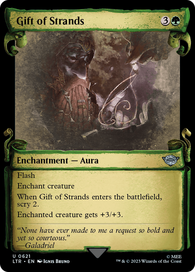 Gift of Strands [The Lord of the Rings: Tales of Middle-Earth Showcase Scrolls] - Magic: The Gathering - Card Brawlers | Quebec | Canada |