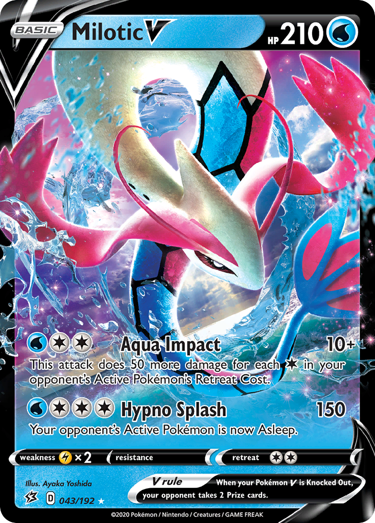 Milotic V (043/192) [Sword & Shield: Rebel Clash] - Pokémon - Card Brawlers | Quebec | Canada |