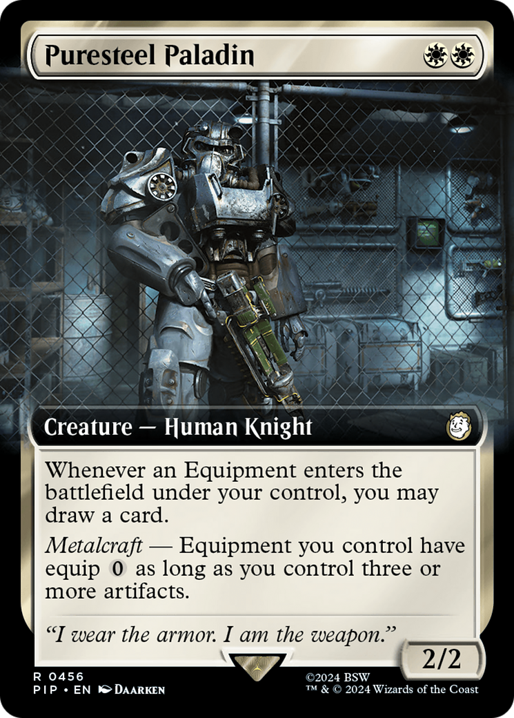 Puresteel Paladin (Extended Art) [Fallout] - Magic: The Gathering - Card Brawlers | Quebec | Canada |