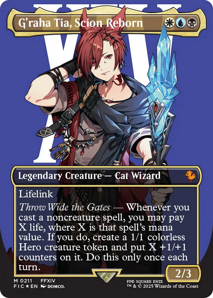 G'raha Tia, Scion Reborn (Borderless) (Surge Foil) [FINAL FANTASY Commander] - Magic: The Gathering - Card Brawlers | Quebec | Canada |