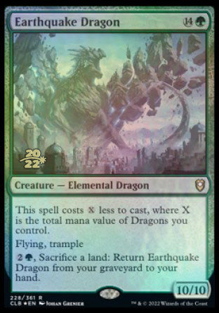 Earthquake Dragon [Commander Legends: Battle for Baldur's Gate Prerelease Promos] - Magic: The Gathering - Card Brawlers | Quebec | Canada |