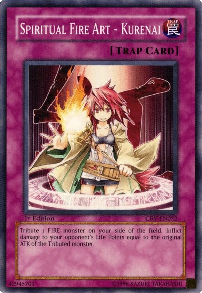 Spiritual Fire Art - Kurenai [CRV-EN052] Common - Yu-Gi-Oh! - Card Brawlers | Quebec | Canada |