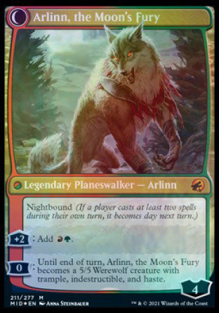 Arlinn, the Pack's Hope // Arlinn, the Moon's Fury [Innistrad: Midnight Hunt Prerelease Promos] - Magic: The Gathering - Card Brawlers | Quebec | Canada |