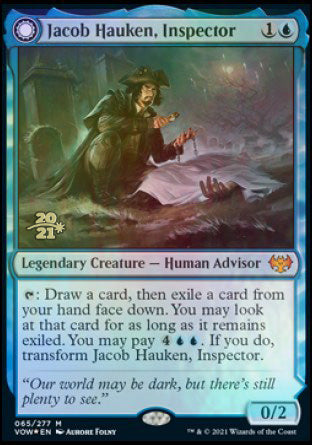 Jacob Hauken, Inspector // Hauken's Insight [Innistrad: Crimson Vow Prerelease Promos] - Magic: The Gathering - Card Brawlers | Quebec | Canada |