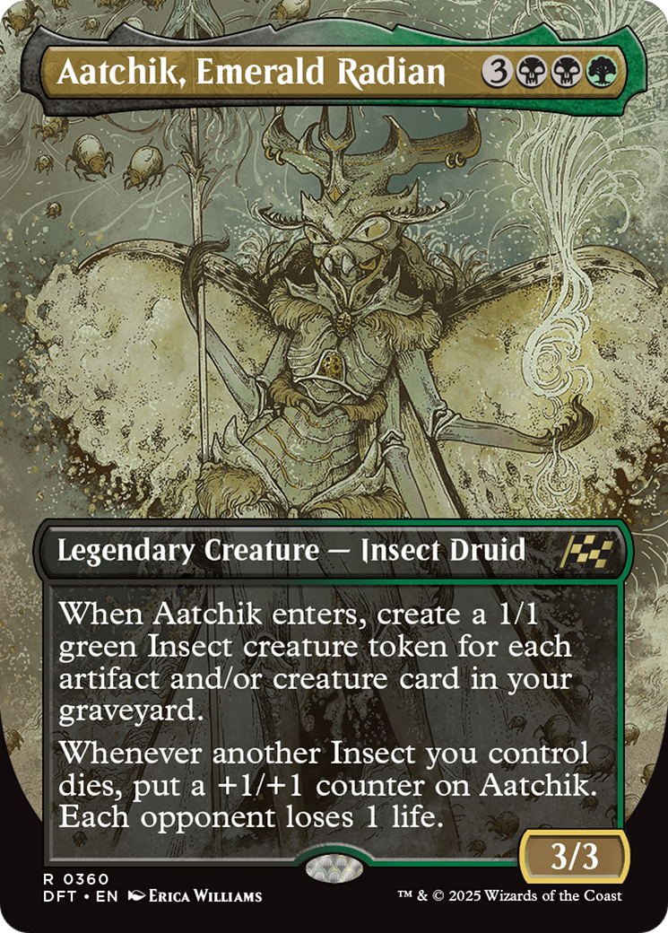 Aatchik, Emerald Radian (Borderless) [Aetherdrift] - Magic: The Gathering - Card Brawlers | Quebec | Canada |