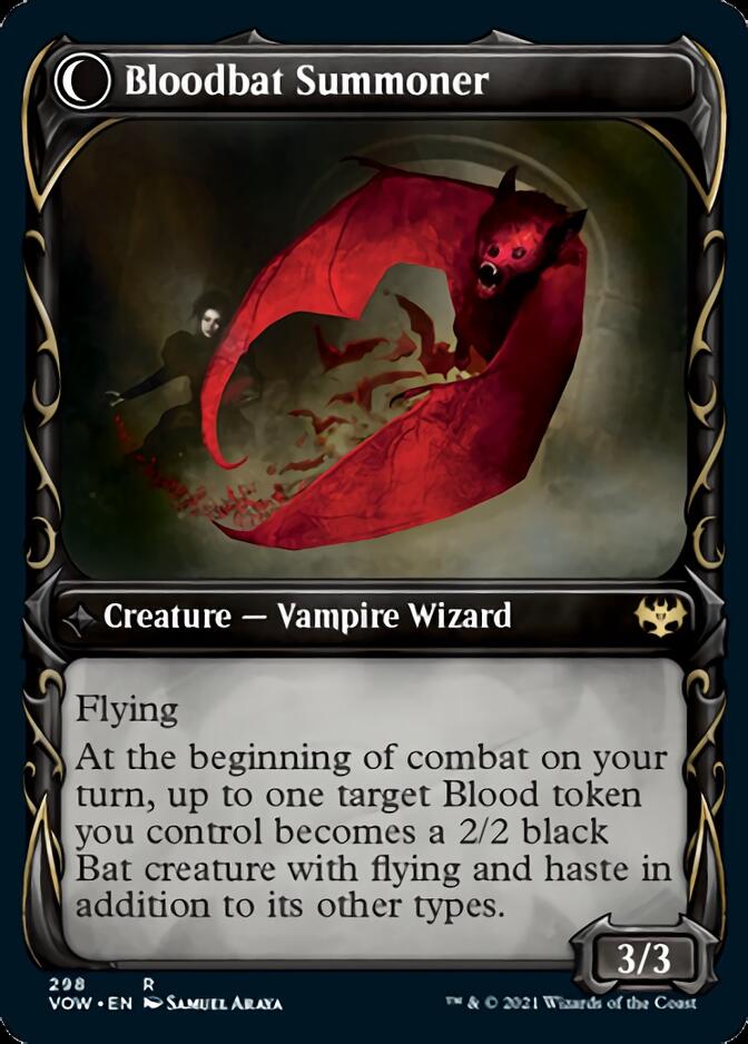 Voldaren Bloodcaster // Bloodbat Summoner (Showcase Fang Frame) [Innistrad: Crimson Vow] - Magic: The Gathering - Card Brawlers | Quebec | Canada |