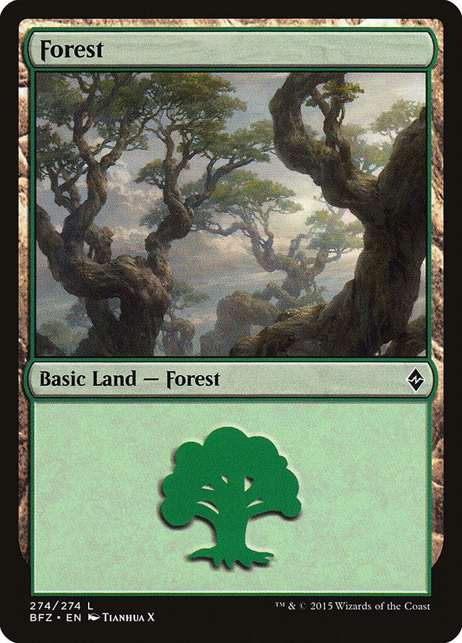 Forest [Battle for Zendikar] - Magic: The Gathering - Card Brawlers | Quebec | Canada |