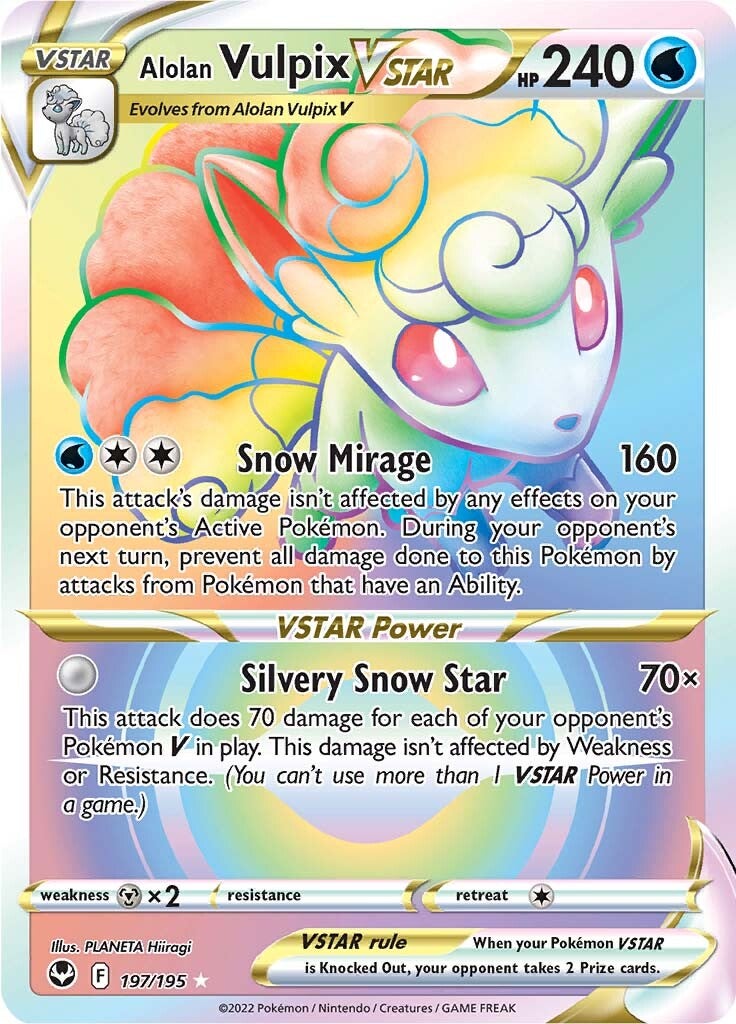 Alolan Vulpix VSTAR (197/195) [Sword & Shield: Silver Tempest] - Pokémon - Card Brawlers | Quebec | Canada |
