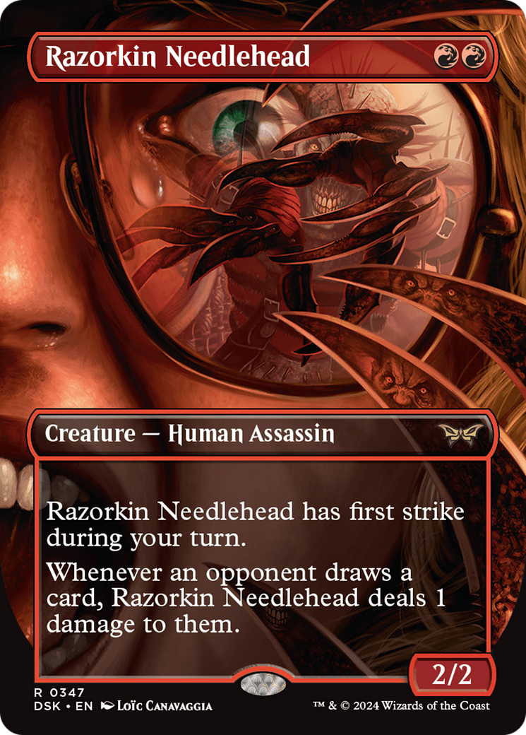 Razorkin Needlehead (Borderless) [Duskmourn: House of Horror] - Magic: The Gathering - Card Brawlers | Quebec | Canada |