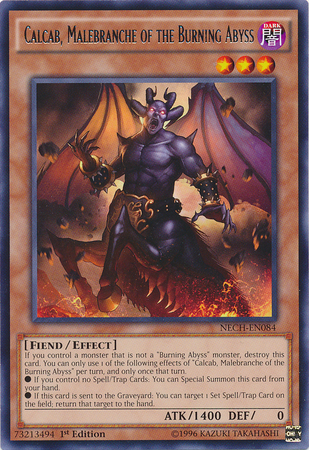 Calcab, Malebranche of the Burning Abyss [NECH-EN084] Rare - Yu-Gi-Oh! - Card Brawlers | Quebec | Canada |