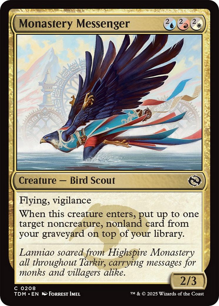 Monastery Messenger [Tarkir: Dragonstorm] - Magic: The Gathering - Card Brawlers | Quebec | Canada |