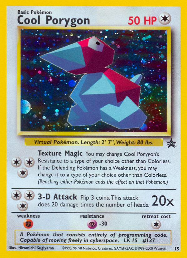 Cool Porygon (15) [Wizards of the Coast: Black Star Promos] - Pokémon - Card Brawlers | Quebec | Canada |