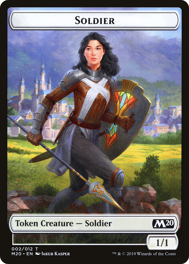Soldier // Dinosaur Double-Sided Token [Game Night 2019 Tokens] - Magic: The Gathering - Card Brawlers | Quebec | Canada |