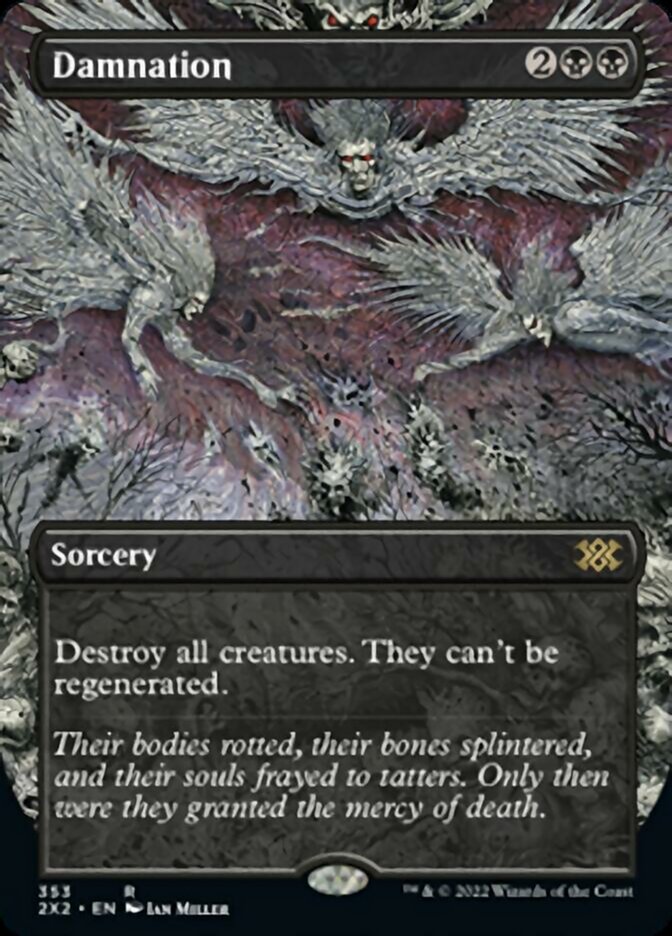 Damnation (Borderless Alternate Art) [Double Masters 2022] - Magic: The Gathering - Card Brawlers | Quebec | Canada |