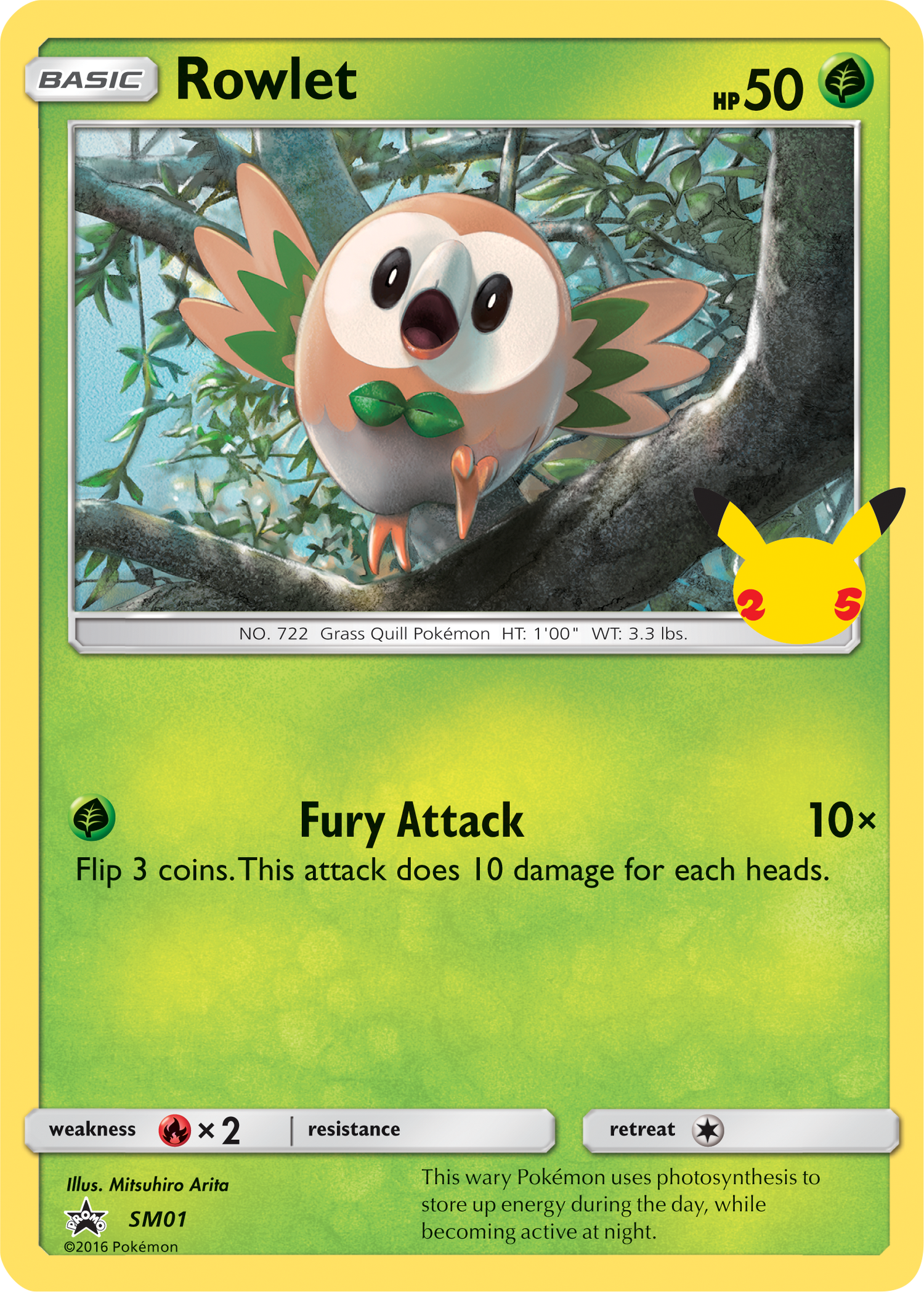 Rowlet (SM01) (Jumbo Card) [First Partner Pack] - Pokémon - Card Brawlers | Quebec | Canada |