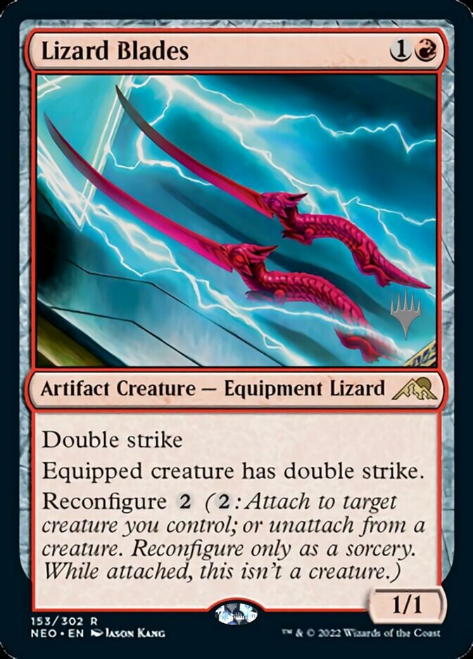 Lizard Blades (Promo Pack) [Kamigawa: Neon Dynasty Promos] - Magic: The Gathering - Card Brawlers | Quebec | Canada |