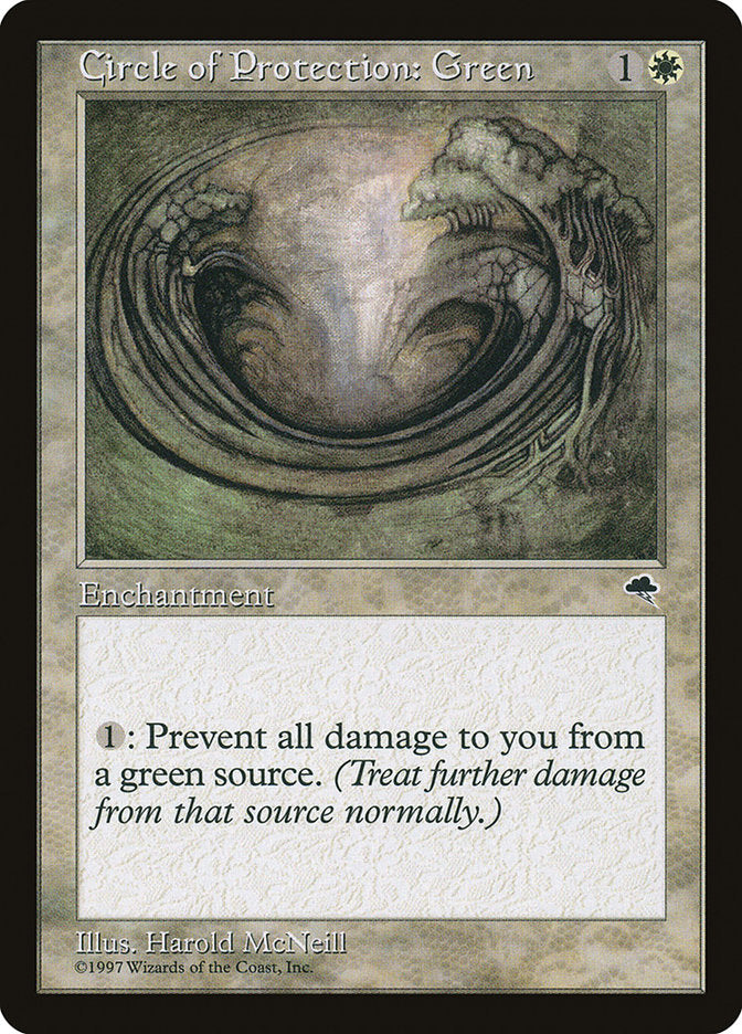 Circle of Protection: Green [Tempest] - Magic: The Gathering - Card Brawlers | Quebec | Canada |