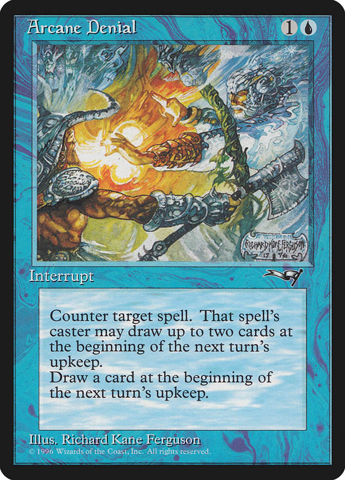 Arcane Denial (Holding Axe) [Alliances] - Magic: The Gathering - Card Brawlers | Quebec | Canada |