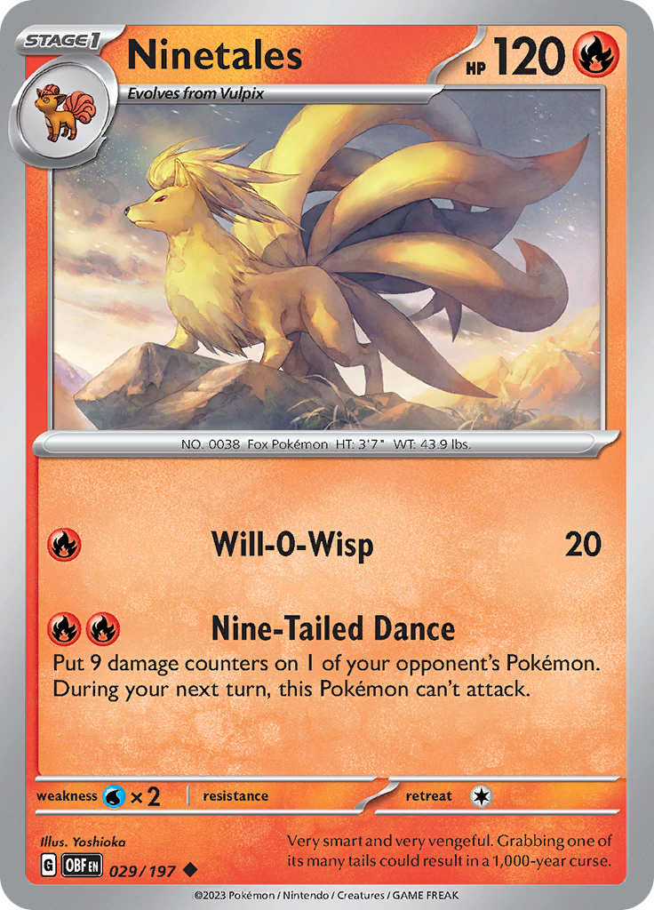 Ninetales (029/197) [Scarlet & Violet: Obsidian Flames] - Pokémon - Card Brawlers | Quebec | Canada |