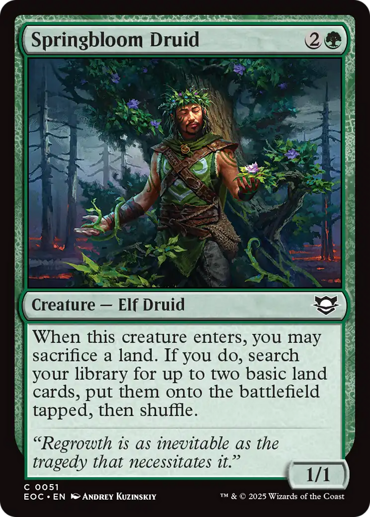 Springbloom Druid [Edge of Eternities Commander] - Magic: The Gathering - Card Brawlers | Quebec | Canada |