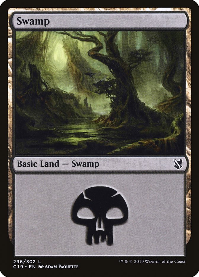 Swamp (296) [Commander 2019] - Magic: The Gathering - Card Brawlers | Quebec | Canada |