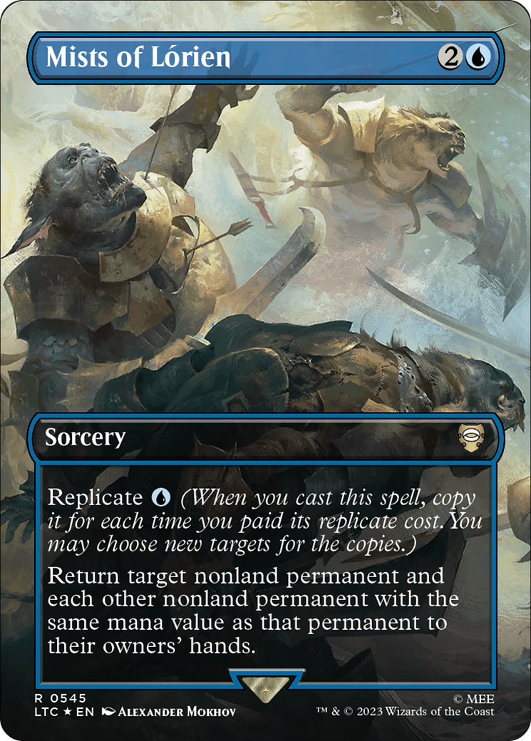 Mists of Lorien (Borderless) (Surge Foil) [The Lord of the Rings: Tales of Middle-Earth Commander] - Magic: The Gathering - Card Brawlers | Quebec | Canada |