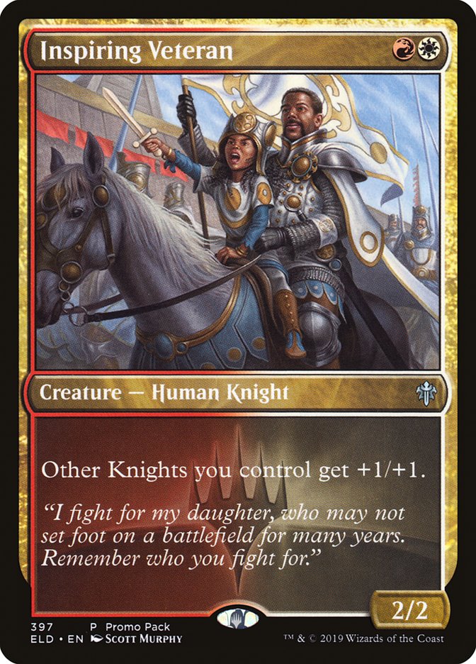 Inspiring Veteran (Promo Pack) [Throne of Eldraine Promos] - Magic: The Gathering - Card Brawlers | Quebec | Canada |
