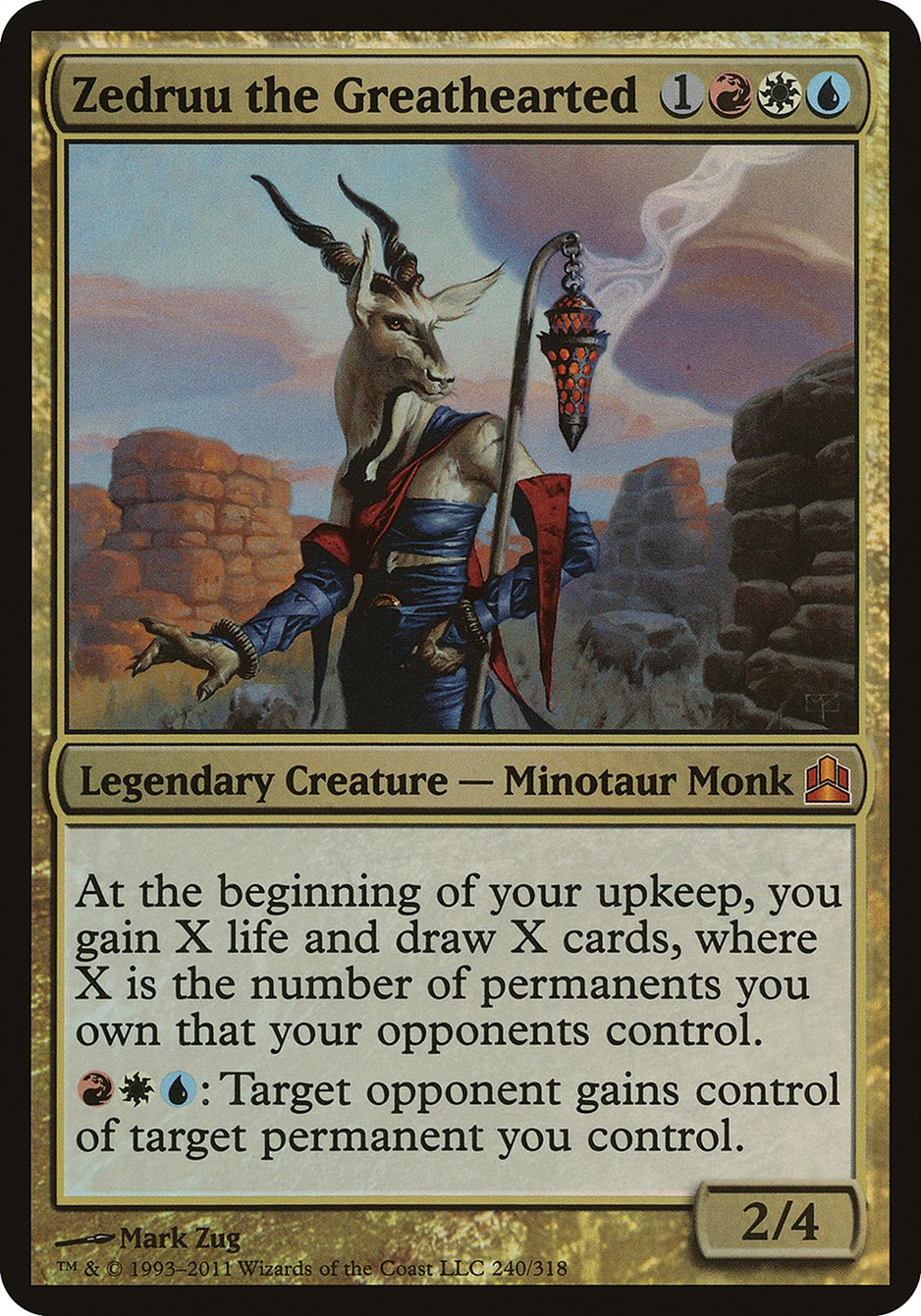 Zedruu the Greathearted (Oversized) [Commander 2011 Oversized] - Magic: The Gathering - Card Brawlers | Quebec | Canada |