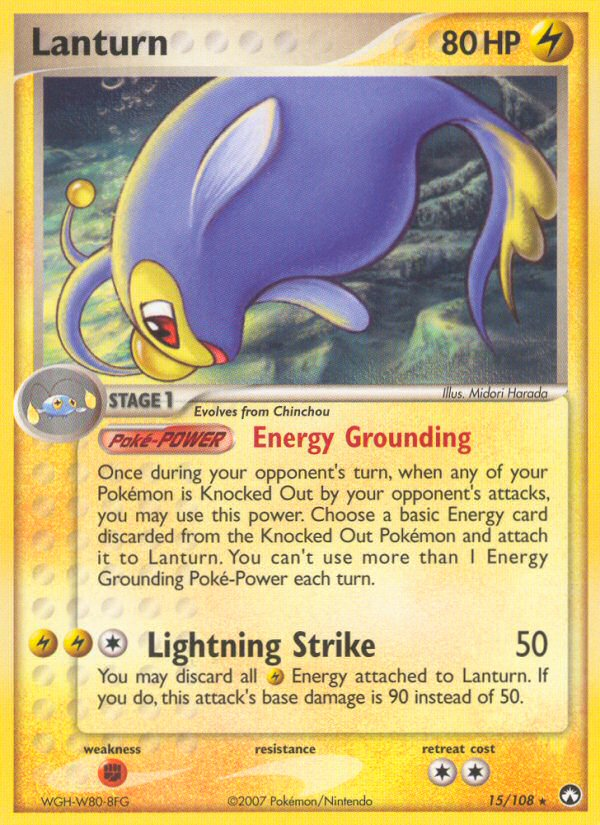 Lanturn (15/108) [EX: Power Keepers] - Pokémon - Card Brawlers | Quebec | Canada |