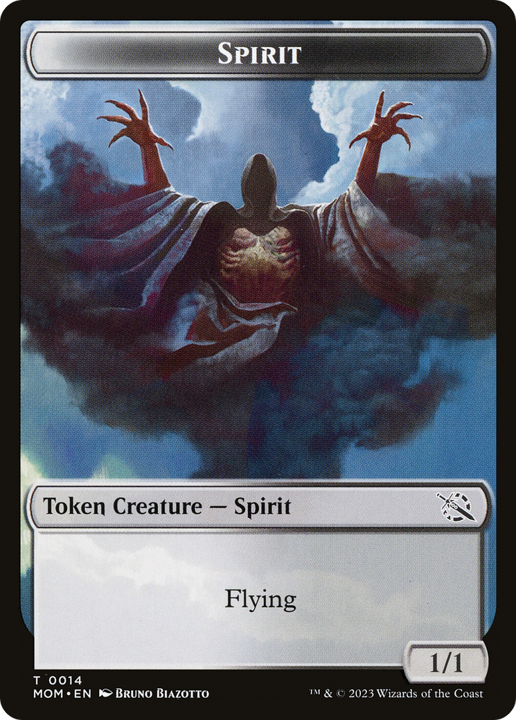 Monk // Spirit (14) Double-Sided Token [March of the Machine Tokens] - Magic: The Gathering - Card Brawlers | Quebec | Canada |