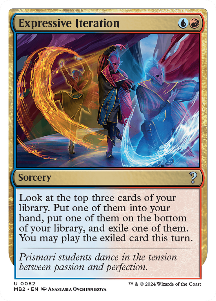 Expressive Iteration (White Border) [Mystery Booster 2] - Magic: The Gathering - Card Brawlers | Quebec | Canada |