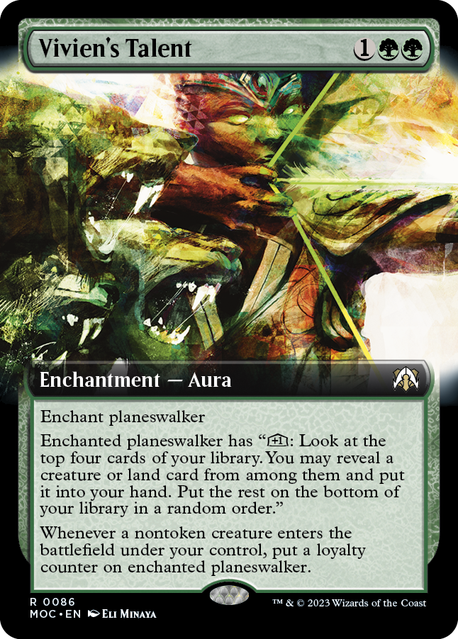 Vivien's Talent (Extended Art) [March of the Machine Commander] - Magic: The Gathering - Card Brawlers | Quebec | Canada |