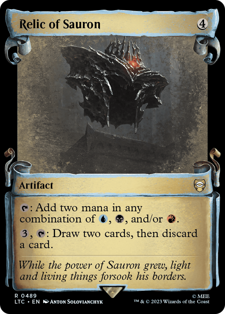 Relic of Sauron [The Lord of the Rings: Tales of Middle-Earth Commander Showcase Scrolls] - Magic: The Gathering - Card Brawlers | Quebec | Canada |