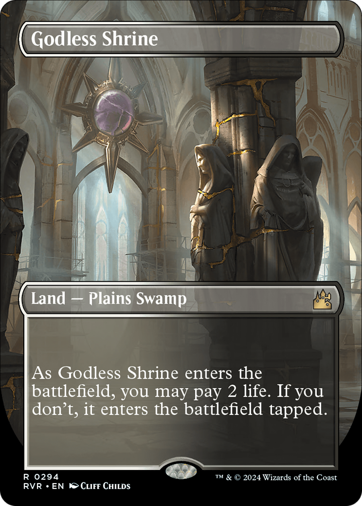 Godless Shrine (Borderless) [Ravnica Remastered] - Magic: The Gathering - Card Brawlers | Quebec | Canada |