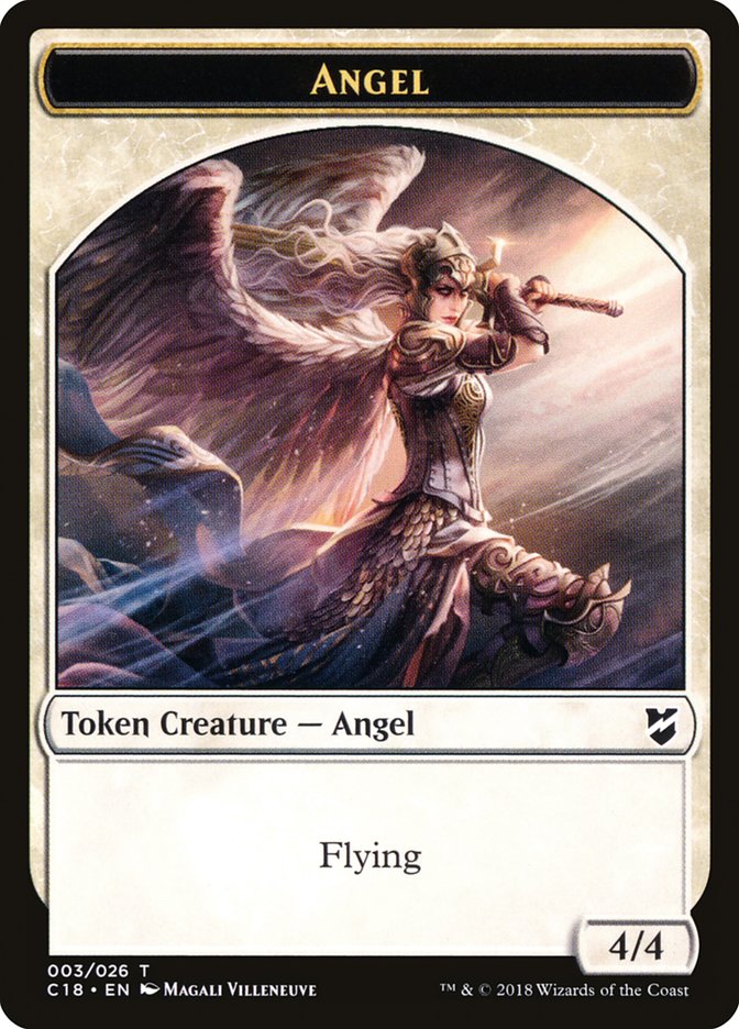Zombie // Angel Double-Sided Token [Commander 2018 Tokens] - Magic: The Gathering - Card Brawlers | Quebec | Canada |