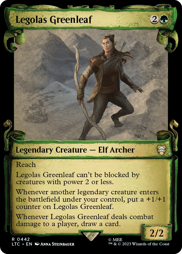 Legolas Greenleaf [The Lord of the Rings: Tales of Middle-Earth Commander Showcase Scrolls] - Magic: The Gathering - Card Brawlers | Quebec | Canada |