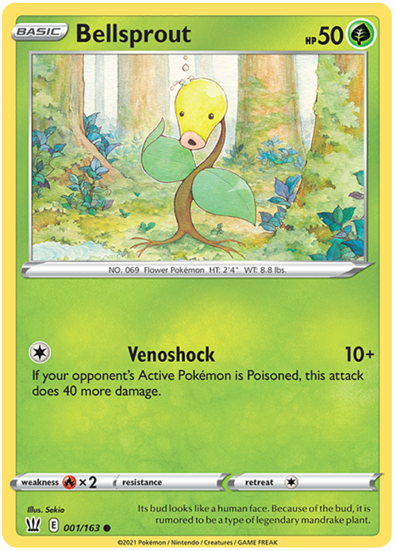 Bellsprout (001/163) [Sword & Shield: Battle Styles] - Pokémon - Card Brawlers | Quebec | Canada |