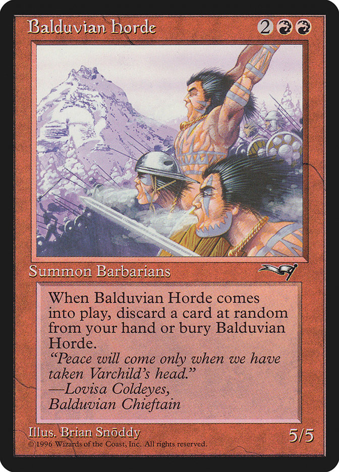 Balduvian Horde [Alliances] - Magic: The Gathering - Card Brawlers | Quebec | Canada |