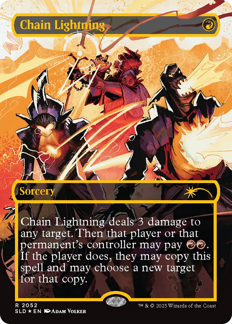 Chain Lightning (2052) (Raised Foil) [Secret Lair Drop Series] - Magic: The Gathering - Card Brawlers | Quebec | Canada |