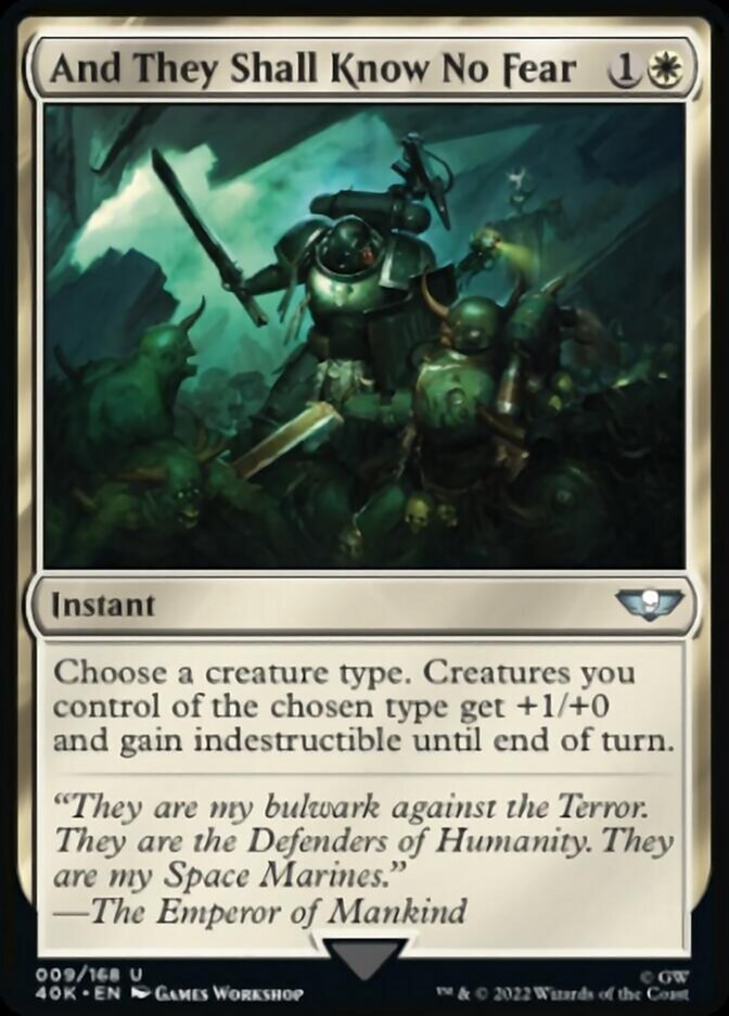 And They Shall Know No Fear (Surge Foil) [Warhammer 40,000] - Magic: The Gathering - Card Brawlers | Quebec | Canada |