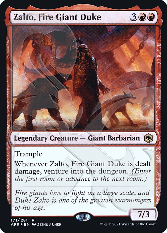 Zalto, Fire Giant Duke (Ampersand Promo) [Dungeons & Dragons: Adventures in the Forgotten Realms Promos] - Magic: The Gathering - Card Brawlers | Quebec | Canada |