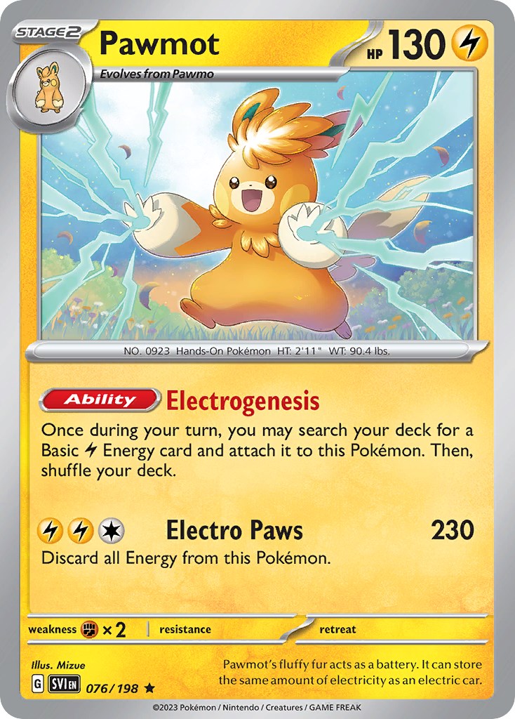 Pawmot (076/198) (Theme Deck Exclusive) [Scarlet & Violet: Base Set] - Pokémon - Card Brawlers | Quebec | Canada |